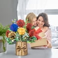 thumbnail image 5 of CoreLiving Pop Up Birthday Cards for Women Happy Birthday Fresh Cut Paper Flower Bouquet Popup Card for Her with Envelope and Note Card, 5 of 9