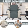 thumbnail image 3 of Lavish Cover Luxe Waterproof & Non-Slip Sofa Cover, Washable Funiture Protectors for Kids, Pets(1-Seater, Dark Gray), 3 of 7