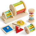 thumbnail image 1 of Montessori Toys Toyssa Wooden para bebés de 6 a 12 meses con espejo, 1 of 9