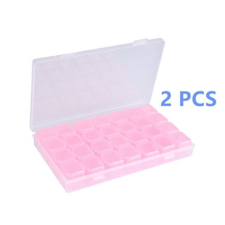 6 Pack Diamond Painting Storage Boxes, 28 Grids Per Case for a Total of 168  Snap to Close Compartments for Resin Diamonds, Beads, Nail Rhinestones