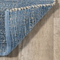 thumbnail image 3 of nuLOOM Elfriede Farmhouse Jute Blend Area Rug, 5' x 8', Light Blue, 3 of 9