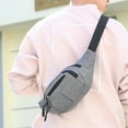 thumbnail image 3 of Sonducket Riñonera para hombre, ajustable, informal, de repuesto, a la moda, portátil, para hombro, cruzado, en el pecho, bolsas deportivas, bolsa de Bolsas de mensajero y de hombro Azul Sonducket AP018585-05, 3 of 6