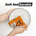 thumbnail image 6 of Sm:)e Orange Cat Pumpkin Ghost Halloween Kitchen Towels Dish Towels, 18x26 Inch Bats Jack-O'-Lantern Decoration Hand Towels Set of 2, 6 of 6