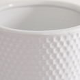 thumbnail image 5 of DecMode 8", 6", 5"H Indoor Outdoor White Ceramic Planter with Attached Saucer (3 Count), 5 of 8
