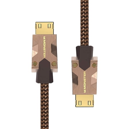 Monster M-Series 2000 Certified Premium HDMI 2.0 4K 60Hz 25 Gbps Zinc Alloy Connector Vgrip Braided Jacket