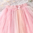 thumbnail image 5 of Avrnliq Pink Sparkly Girls Tutu Skirt, Multi-Layered Gradient Tulle Princess Skirt with Satin Bow, Soft Elastic Waist Skirt for Kids Girls Aged 2-10 Years,Size 5 T, 5 of 9