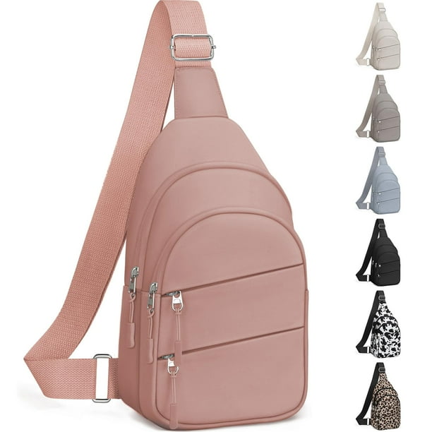 Bolsa Tuwubi Crossbody Antirrobo Impermeable 3.2L Rosa