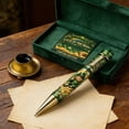 thumbnail image 4 of Sokhug Irish Heritage Ballpoint Pen, Stainless Steel with Celtic Pattern, Lucky Charm Writing Instrument for Office, 4 of 6
