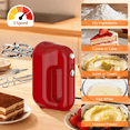 thumbnail image 3 of Hivroo Electric Hand Mixer, 5-Speed with Stainless Steel Beaters & Dough Hooks for Baking Cake Egg Cream Food, 3 of 8