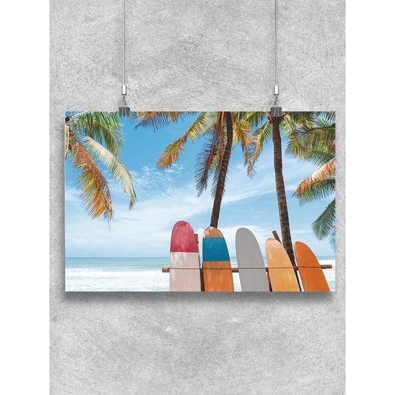 Surfing Boards Collection Poster -Image by Shutterstock