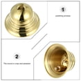 thumbnail image 2 of SHISUYAN Antique Golden Copper Bell for Home Decoration Wide Application Delicate Surface 3.5 Inches, 2 of 9