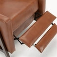 thumbnail image 4 of Comfort Pointe Maxton Caramel Push Back Faux Leather Recliner, 4 of 7