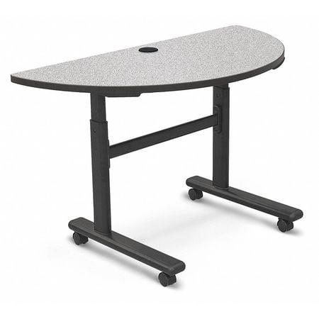 Balt Mobile Reversible Board - BALT Mobile Table,Half Round,Gray Nebula,48