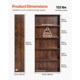 thumbnail image 2 of VEVOR 5 Tiers Narrow Bookshelf, 53 in Wooden Open Bookcase with Height-Adjustable Shelf, Freestanding Tall Display Storage Floor Bookcase Bookshelf for Library, Bedroom, Living Room, Office, Brown, 2 of 9