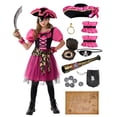 thumbnail image 1 of Disfraz de Halloween de Spooktacular Creations, niña pirata de 3 a 4 años, 1 of 7