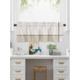 thumbnail image 5 of Valances for Windows Abstract Gemoetric Rod Pocket Cafe Window Treatments Valance Curtains for Kitchen Bathroom Laundry Basement Windows 42"x12", 5 of 9
