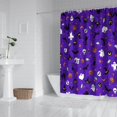 thumbnail image 2 of Halloween Purple Spider Web Pattern Shower Curtain 72"x72" ,Bathroom Decorative Shower Curtains Set with 12 Hooks,Modern Waterproof Washable Shower Curtain, 2 of 6