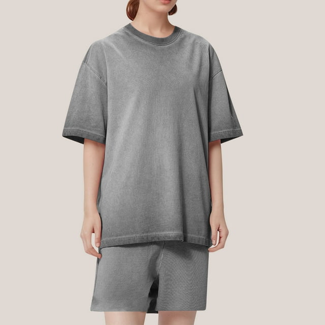 mfyjkho Tops Para Mujer, Camiseta De Cuello En V Para Mujer, Holgada Y Versátil. Tops Y Blusas Para Mujer Xxl