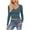 Dark Blue, variant on Timegard Tops for Women V Neck Long Sleeve Slim Comfy Basic Tee Casual Solid Color Tunic Top Shirts