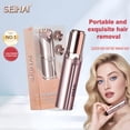 thumbnail image 2 of SEIHAI Facial Hair Removal for Women, Electric Painless Rechargeable Facial Hair Remover for Face, Lip, Chin with 2 x Replacement Heads, 2 of 8