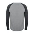 thumbnail image 2 of Tee Jays Mens Long Sleeve Baseball T-Shirt, 2 of 3