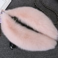 thumbnail image 5 of Baberdicy Colorful Faux Fur Scarf, Scarf Women's Faux Plush Collar Scarf Wrap Cold Winter Warmer Women's Neck Warmer Scarf Wrap, Pink, One Size, 5 of 5
