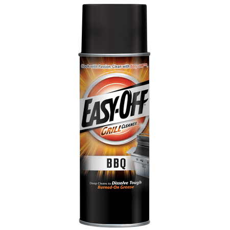 Easy-Off BBQ Grill Cleaner, 14.5oz, Deep Cleans Burned-on (Best Way To Clean Baked On Grease On Stove Top)