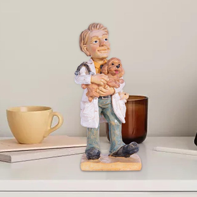 Figuras de personas profesionales Estatuas Figuras de personas pequeñas Resina pintada decorativa exquisita para Estantería Dormitorio Decoración de Estilo I Fernando Figuras de muñecas de resina