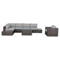 thumbnail image 1 of Living Source International 9-Piece Sectional Set with Cushions in Espresso, 1 of 2