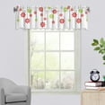 thumbnail image 5 of Christmas Window Curtains, Holiday Decorations, Festive Christmas Style Window Drapery for Home Decor, Polyester, Red White Gray, 137x45cm, 5 of 7