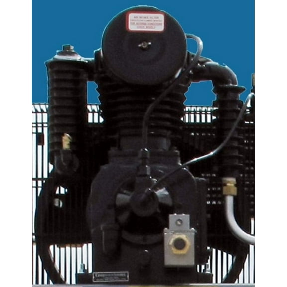 ABAC Atlas Copco/Belaire/Chicago Pneumatics 5-7.5 Running Hp 2 Stage Cast Iron Replacement Air Compressor Pump with CU, AC and Flywheel installed (Model #: CA1 or 1312100733) NEW