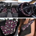 thumbnail image 2 of Jeiento Skull Car Seat Cover Full Set with Car Front Back Floor Mats Love Heart Armrest Cover Seatbelt Pads Cup Coaster Wristlet Keychain Universal Fits for Cars Truck Van SUV Sedan Auto Accessory, 2 of 7
