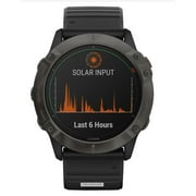 Garmin FENIX 6X PRO SOLAR Smartwatch Silicone Black GPS 51mm