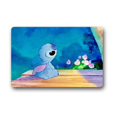- DEYOU Cute Cartoon Lilo and Stitch Doormat Outdoor Indoor Floor Mats Non-Slip Bathroom Mats Size 18x30 Inch