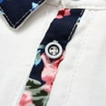 thumbnail image 2 of LYMAYTER 2-8Y Toddler Baby Boys Short Sleeve Lapel Shirt Elastic Waist Shorts 2PCS Floral Gentleman Suits Kids Summer Hawaiian Shorts Sets, 2 of 9