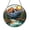 Acrylic 3.5 Inch, variant on Nature Mountain Lake Stained Glass – Decorative Landscape Window Art2401