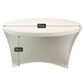 thumbnail image 2 of Your Chair Covers - Stretch Spandex 6 ft Round Table Cover Ivory, 2 of 2