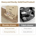 thumbnail image 5 of Dresser for Bedroom, 4-Drawer Chest of Drawers, Wooden Storage Dresser with Large Drawers for Living Room, Natural, 5 of 8