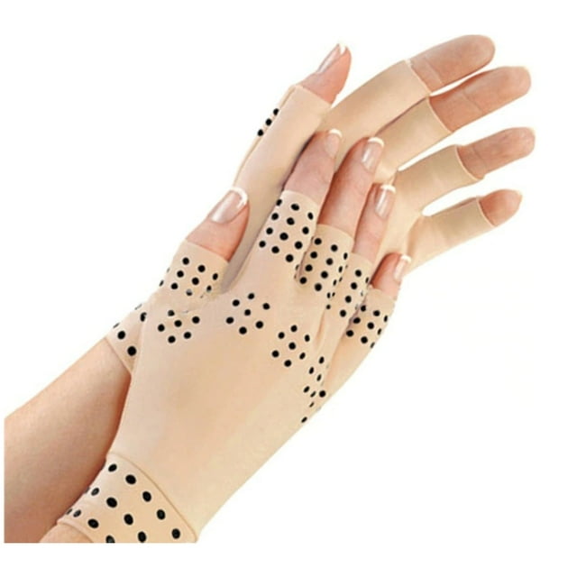 Guantes para artritis con compresión sin dedos e imanes