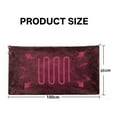 thumbnail image 5 of AUQ Heated Blanket Three Heat Settings Electric Blanket Usb Plug Heated Blanket Throw,Pink, 5 of 5
