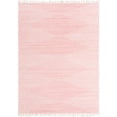 thumbnail image 1 of Unique Loom Chindi Cotton Geometric Striped Rug 9' x 12' Rectangle Pink/Ivory, 1 of 2