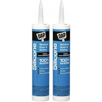 DAP Silicone Rubber Sealant, Clear, 9.8-oz., Pack of 2