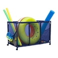 thumbnail image 2 of Essentially Yours Pool Noodle Holder Large Mesh Rolling Storage Organizer Bin with Wheels for Toys, Floats, Balls, Blue, 43x25x28 Inch, 2 of 14