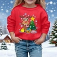 thumbnail image 2 of Jamsmile Toddler Girls Hoodies Christmas Sweatshirts Long Sleeve Pullovers Soft Casual Xmas Deers Holiday Graphic Tops, 2 of 4