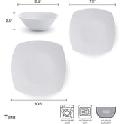 Studio Nova Tara 12 Piece Porcelain Dinnerware Set White