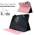 thumbnail image 3 of SaniMore for iPad Pro 11 2022/2021/2020/2018,iPad Air 5th/4th Generation/iPad 10.9" 2020 Wallet Case, Card Slots & Pen Holder [Auto Sleep] PU Leather Kickstand Shockproof Full Protective Cover, Pink, 3 of 10