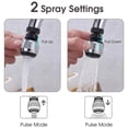 thumbnail image 2 of 360° Adjustable Kitchen Faucet Aerator 2 Modes Water Filter Diffuser Water Saving Nozzle Anti-Splash Faucet Connector, 2 of 7