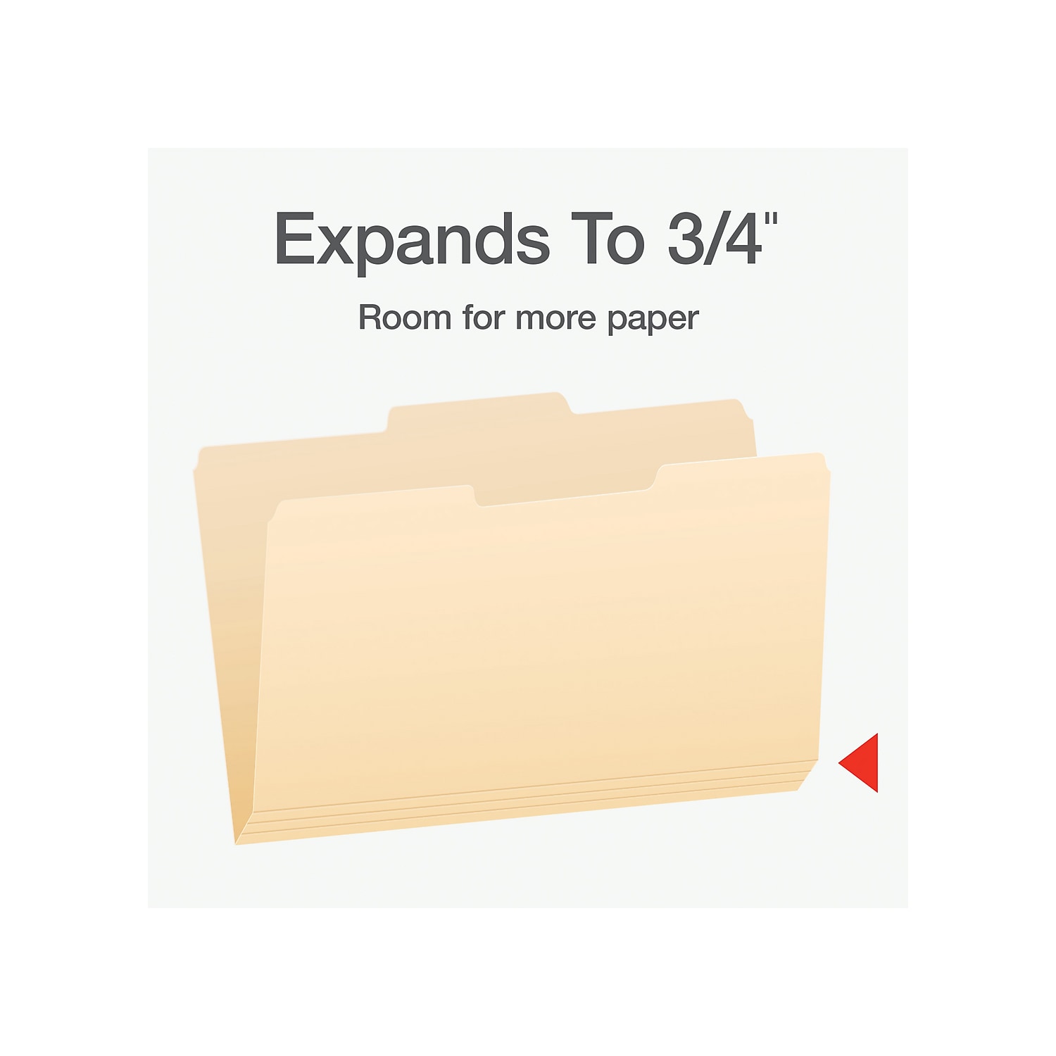 Pendaflex File Folder 1/3-Cut Tab Center Position Legal Size Manila 100/Box (753 1/3-2)