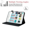 thumbnail image 5 of Allytech iPad Mini 6 Case with Pencil Holder, Cover for iPad Mini 6th Gen 2021(8.3 inch), Folding Stand PU Leather Auto Wake Sleep Wallet Card Holder Business Style Case for A2567/A2568/A2569, Black, 5 of 7