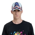 thumbnail image 4 of Balery Cute Gnomes in USA1 Gorra de béisbol de tamaño ajustable para correr, entrenar y actividades al aire libre. Gorra de papá para todas las estaciones., 4 of 6
